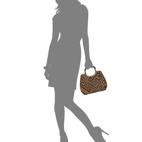 Patricia Nash Aria Dbl Ring Shopper.TribalWeave. Natural/Black.Dust Bag Included - Picture 13 of 13